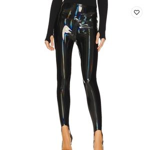 Steve Madden vinyl stirrup leggings